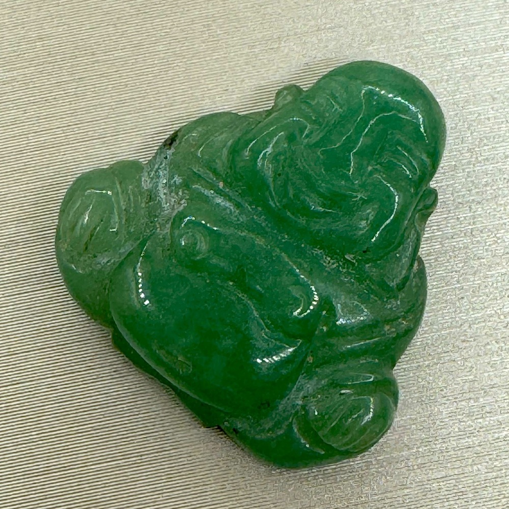 Happy, Smiling, Jade Buddha